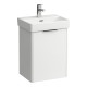 Vannnas istabas skapītis Laufen Base (Pro S), 415x325 mm, h=530 mm, 1D, (Bez izlietnes) kreisā puse, matēts balts