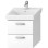 Vannas istabas skapītis Jika Lyra Plus Viva, 491x416 mm, h=550 mm, (bez izlietnes) 2A, balts