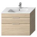 Шкафчик для ванной комнаты с раковиной Jika Deep, 780x418 мм, h=607 мм, 2D, ясень