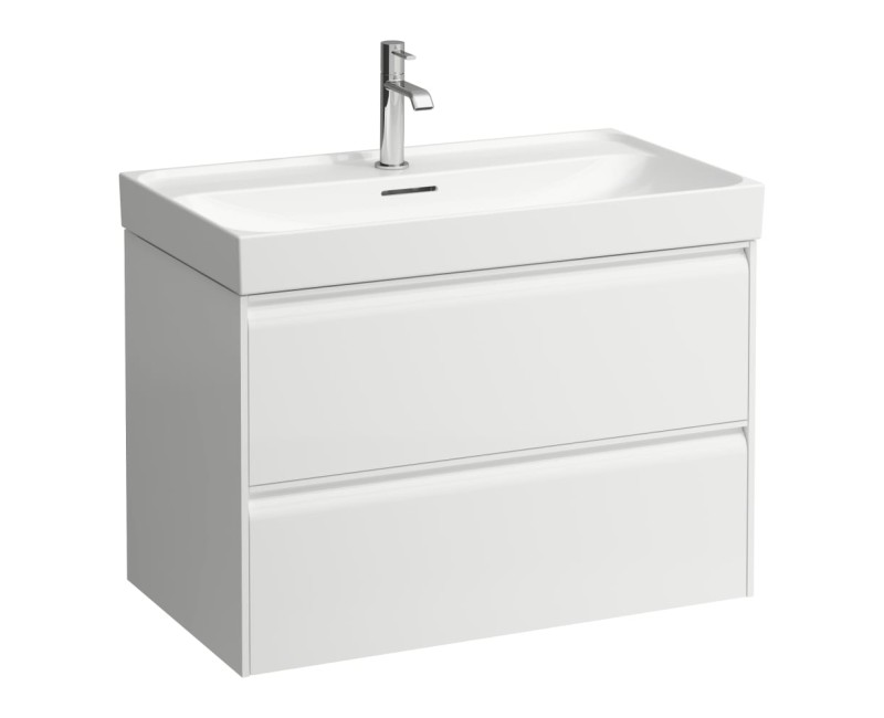 Шкаф для ванной Laufen Meda, 785х450 мм, h=515 мм, 2А, (Без раковины) матовый белый