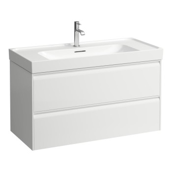 Vannnas istabas skapītis Laufen Meda, 985x450 mm, h=515 mm, 2A, (Bez izlietnes) matēts balts
