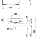 Раковина для ванной Laufen Pro Nordic, 600x420 мм, белый