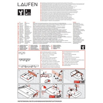 Vannas istabas izlietne Laufen Pro Compact, 550x380 mm, balta