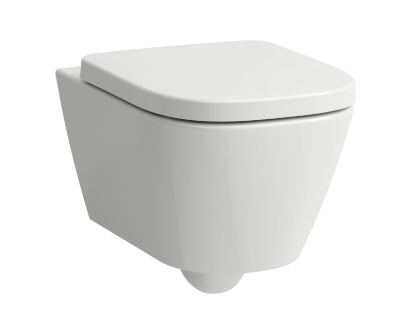 Piekaramais Tualetes pods Laufen Meda Rimless, bez vāka, 360 x 540 mm, silent flush, balts