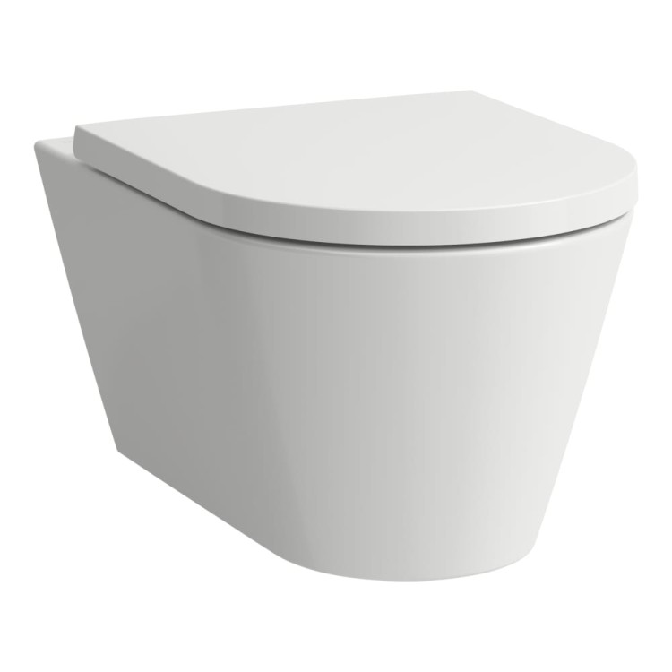 Piekaramais Tualetes pods Laufen Kartell Rimless, Bez vāka, 370x545 mm, silent flush, balts Piekaramais Tualetes pods Laufen Kartell Rimless, Bez vāka, 370x545 mm, silent flush, balts