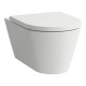 Piekaramais Tualetes pods Laufen Kartell Rimless, Bez vāka, 370x545 mm, silent flush, balts Piekaramais Tualetes pods Laufen Kartell Rimless, Bez vāka, 370x545 mm, silent flush, balts