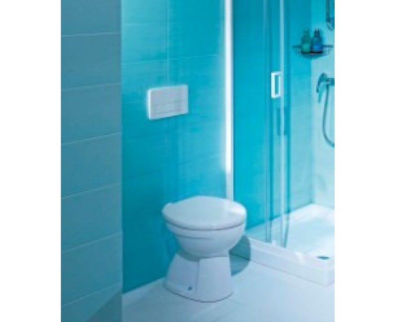 Tualetes pods Jika Zeta, stiprināms uz grīdas, 355x480 mm, horizontāls izvads, balts