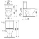 Tualetes pods Jika Lyra Plus, 360x630 mm, horizontāls izvads, pievads no apakšas, balts Tualetes pods Jika Lyra Plus, 360x630 mm, horizontāls izvads, pievads no apakšas, balts