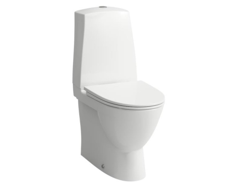 Унитаз Laufen Nordic Rimless, 360x650 мм, слив горизонтальный, Без крышки, подача снизу с правой стороны, LCC белый