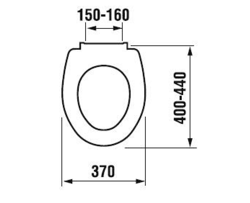 Крышка для унитаза Jika Zeta/Norma, петли пластиковые, белая