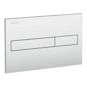 Кнопка монтажной рамы Laufen LIS duo, 250х160 мм, матовый хром