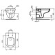 Piekaramais Tualetes Pods Ideal Standard Tempo Rimless 360x530 mm, bez vāka balts Piekaramais Tualetes Pods Ideal Standard Tempo Rimless 360x530 mm, bez vāka balts