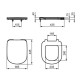 Poda vāks Ideal Standard Tempo, SC, balts (priekš T331101, T040501) Poda vāks Ideal Standard Tempo, SC, balts (priekš T331101, T040501)