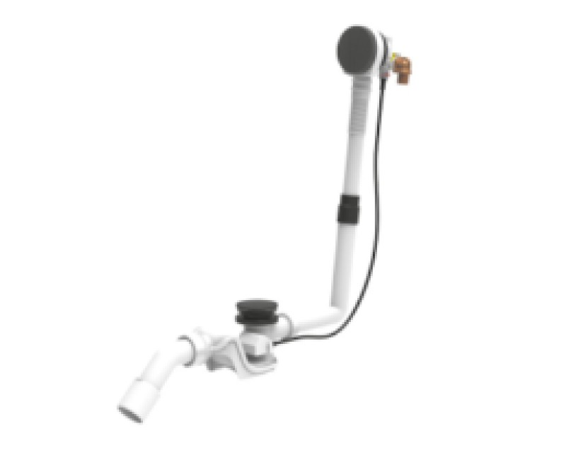 Сифон для ванны Jika DN 40/50 мм, 610 мм, пластик, черный матовый