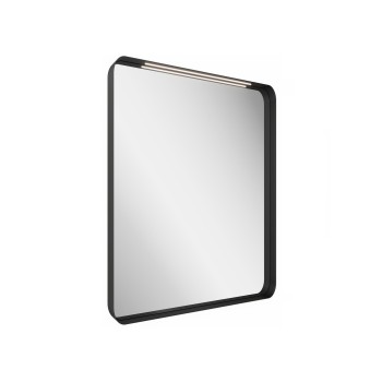 Зеркало Ravak Strip I 600х700 черное с подсветкой