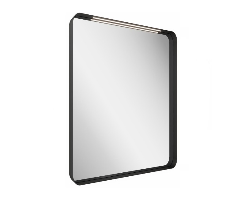 Зеркало Ravak Strip I 600х700 черное с подсветкой
