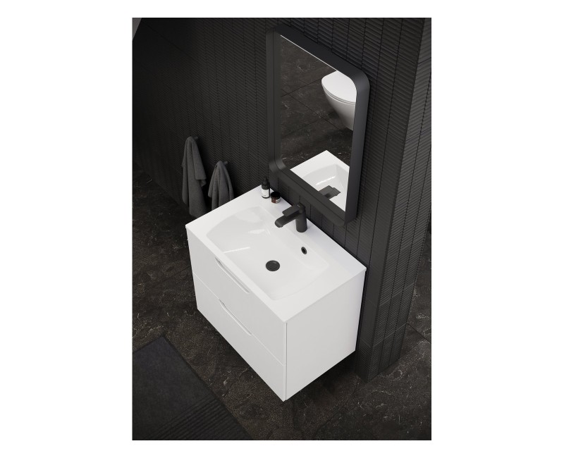 Зеркало Ravak Strip I 600х700 черное с подсветкой