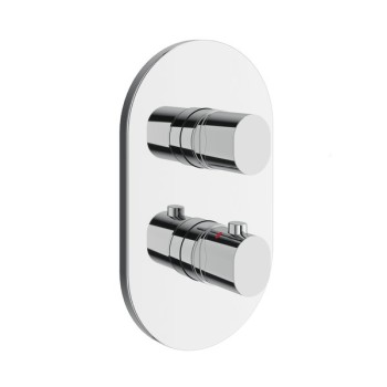 Dušas maisītājs Ravak Chrome CR II 067.00CR II.O3.RB071 Ar  termostatu (paredzēts ar R-box) Hromēts