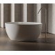 Brīvi stāvoša vanna Hatria H-SOLID 01 Silcstone 160x70cm H=58cm, Balta Matēta (bez pārplūdes) 00Y9CX25
