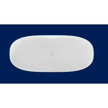 Brīvi stāvoša vanna Hatria H-SOLID 01 Silcstone 160x70cm H=58cm, Balta Matēta (bez pārplūdes) 00Y9CX25