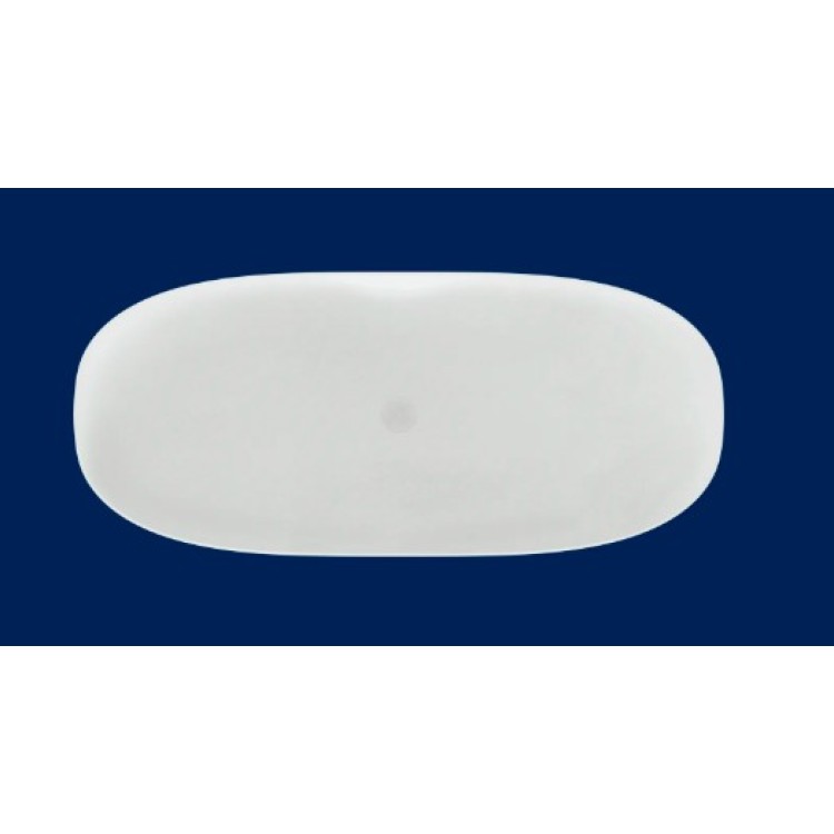 Brīvi stāvoša vanna Hatria H-SOLID 01 Silcstone 160x70cm H=58cm, Balta Matēta (bez pārplūdes) 00Y9CX25