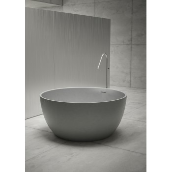 Brīvi stāvoša vanna Hatria H-SOLID 04 Silcstone d120cm H=55cm, Balta matēta 00Y9E625