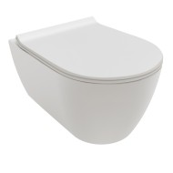 Piekaramais Tualetes pods Hatria FUSION PURE RIM, Balts Y1CC01