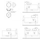 Раковина для ванной Hatria Lavabo 06:00 S Ø 40 см Y1VF01, белая