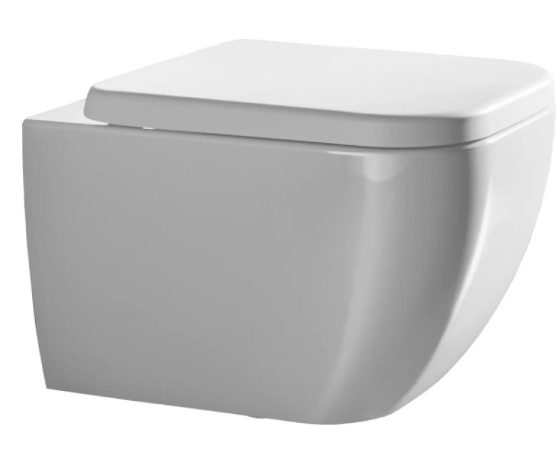 Piekaramais Tualetes pods Hatria BIANCA PURE RIM® Balts bez vāka Y3AK01