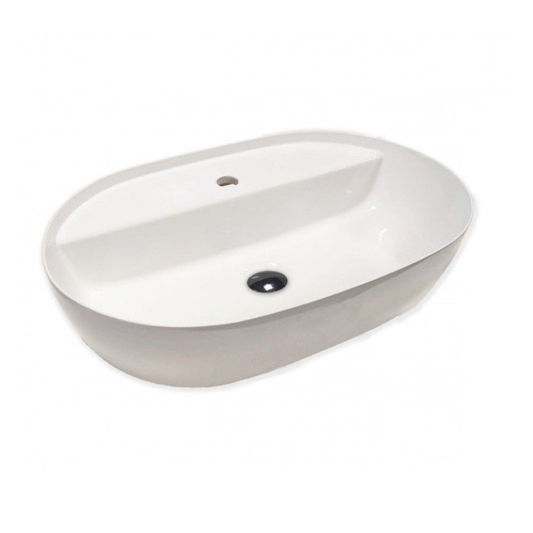 Vannas istabas izlietne Hatria Lavabo 12:00 MF S uz virsmas 57x38cm Y8AM01, Balta Vannas istabas izlietne Hatria Lavabo 12:00 MF S uz virsmas 57x38cm Y8AM01, Balta