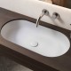 Раковина для ванной Hatria Lavabo  12:15 S встраиваемая, 57x38см без перелива, белая Y8AQ01