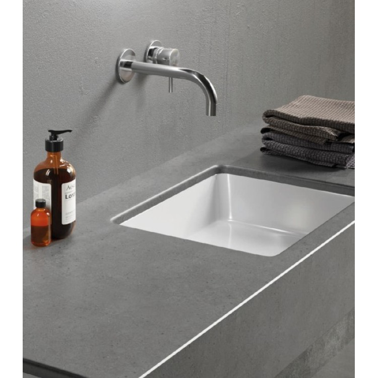 Vannas istabas izlietne Hatria Lavabo 00:40 S uz virsmas 40x40cm Y9CU01, Balta Vannas istabas izlietne Hatria Lavabo 00:40 S uz virsmas 40x40cm Y9CU01, Balta