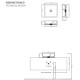 Vannas istabas izlietne Hatria Lavabo 00:40 S uz virsmas 40x40cm Y9CU01, Balta Vannas istabas izlietne Hatria Lavabo 00:40 S uz virsmas 40x40cm Y9CU01, Balta