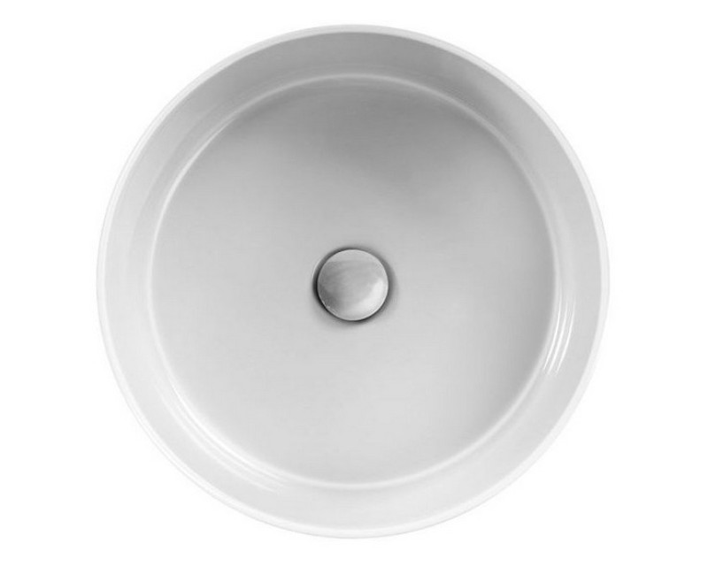 Vannas istabas izlietne Hatria Lavabo 07:15 S pabūvējamā, Ø 44cm bez pārplūdes balta YXSP01