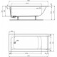 Vanna Ideal Standard Connect Air, 170x75 cm, akrila, balta E106401 Vanna Ideal Standard Connect Air, 170x75 cm, akrila, balta E106401