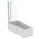 Vannas siena Ideal Standard Connect Air, 89x142 cm, sudrabs/dzidrs stikls E1137EO