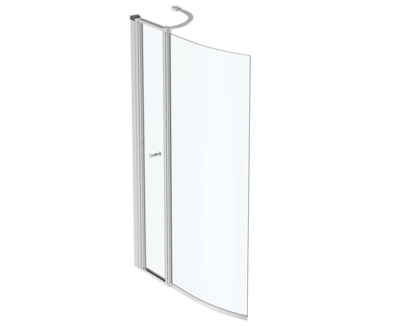 Шторка для ванны Ideal Standard Connect Air, 89x142 см, серебро/прозрачное стекло E1137EO