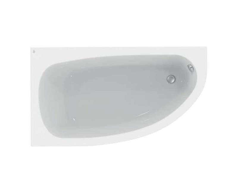 Vanna Ideal Standard Hotline, 160x90 cm, akrila, kreisā puse, balta K275801