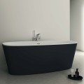 Brīvi stāvoša Vanna Ideal Standard Dea, 180x80 cm, lietā akrila, matēti balta/melna K8721V3