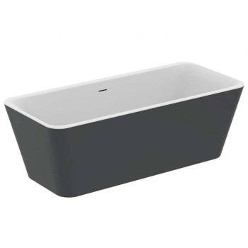 Свободностоящая ванна Ideal Standard Tonic II, 180x80 см, литой акрил, матовая белая/черная K8725V3