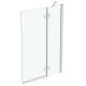 Vannas siena Ideal Standard i.Life, 100 cm, labā puse, divdaļīga, sudrabs/dzidrs stikls T4886EO