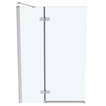 Vannas siena Ideal Standard i.Life, 100 cm, kreisā puse, divdaļīga, sudrabs/dzidrs stikls T4887EO