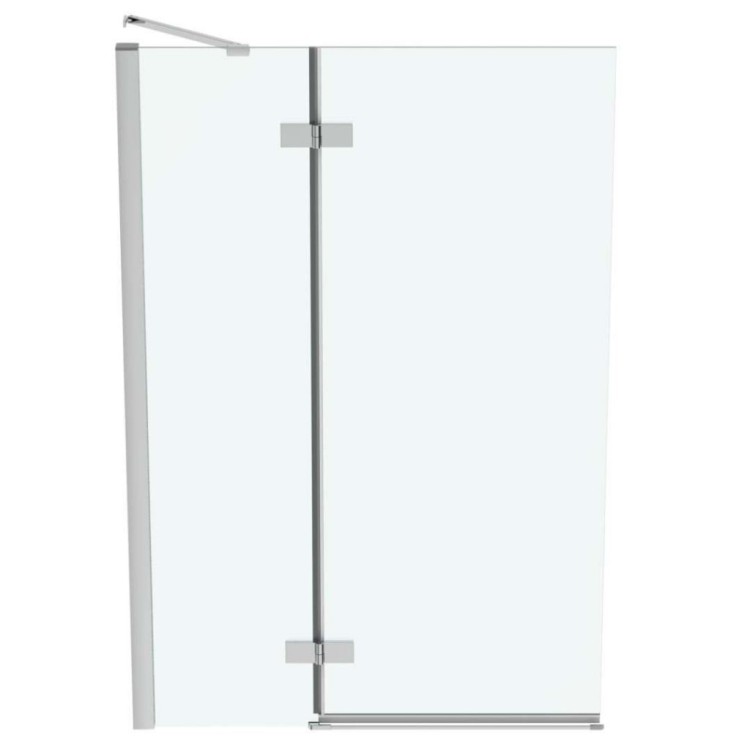 Vannas siena Ideal Standard i.Life, 100 cm, kreisā puse, divdaļīga, sudrabs/dzidrs stikls T4887EO