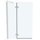 Vannas siena Ideal Standard i.Life, 100 cm, kreisā puse, divdaļīga, sudrabs/dzidrs stikls T4887EO