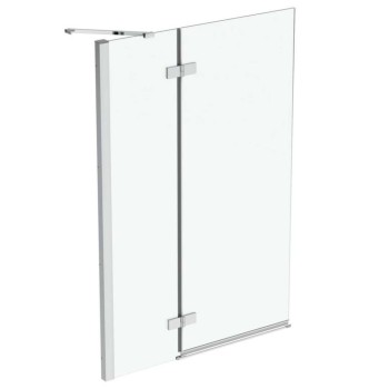 Vannas siena Ideal Standard i.Life, 100 cm, kreisā puse, divdaļīga, sudrabs/dzidrs stikls T4887EO