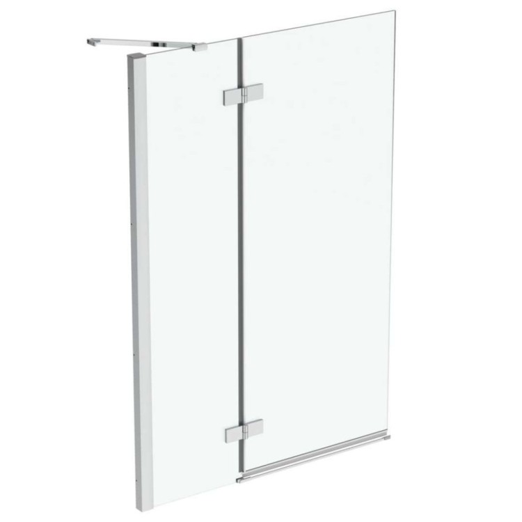 Vannas siena Ideal Standard i.Life, 100 cm, kreisā puse, divdaļīga, sudrabs/dzidrs stikls T4887EO