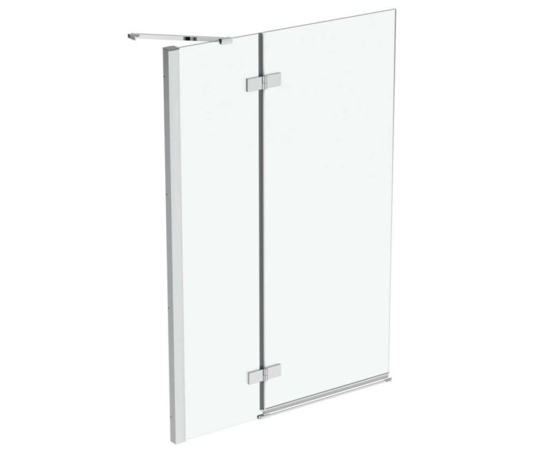 Vannas siena Ideal Standard i.Life, 100 cm, kreisā puse, divdaļīga, sudrabs/dzidrs stikls T4887EO