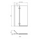 Vannas siena Ideal Standard i.Life, 100 cm, kreisā puse, divdaļīga, sudrabs/dzidrs stikls T4887EO Vannas siena Ideal Standard i.Life, 100 cm, kreisā puse, divdaļīga, sudrabs/dzidrs stikls T4887EO