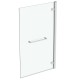 Vannas siena Ideal Standard i.Life, 90 cm, labā puse, ar dvieļu turētāju, sudrabs/dzidrs stikls T4888EO