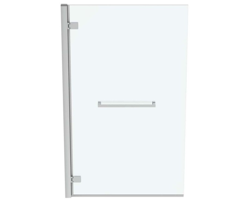 Vannas siena Ideal Standard i.Life, 90 cm, kreisā puse, ar dvieļu turētāju, sudrabs/dzidrs stikls T4889EO